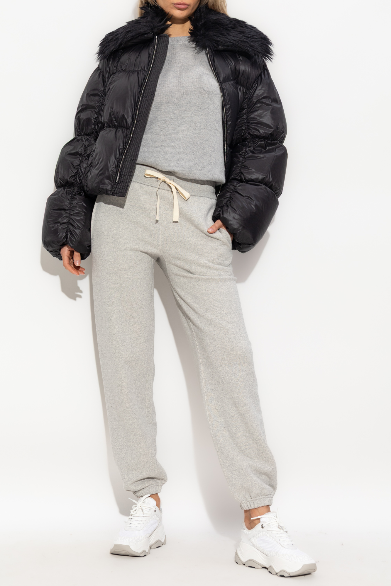 Jil Sander Faux fur-trimmed down jacket Jil Sander